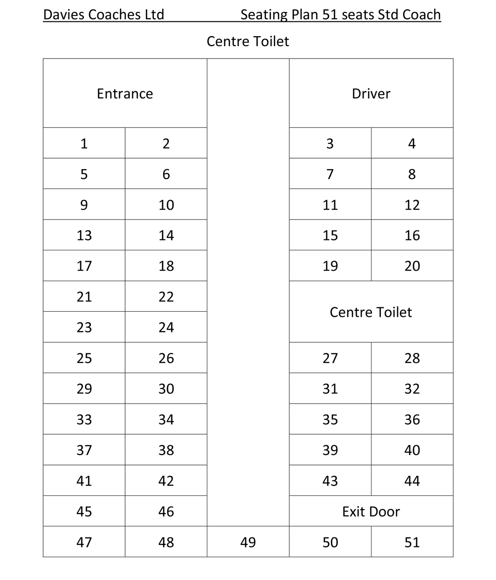 Vehicle Gallery & Layouts – Davies Coaches LTD